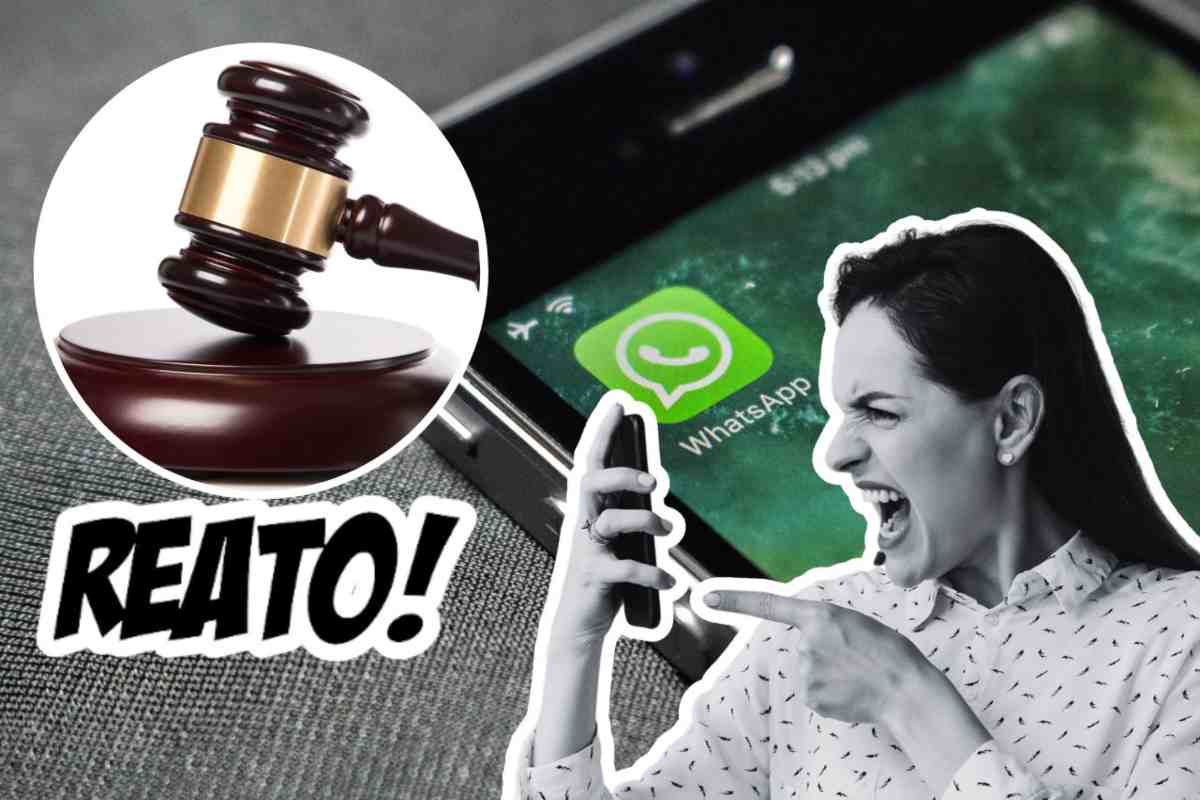 Parole sbagliate che fanno commettere reato su WhatsApp